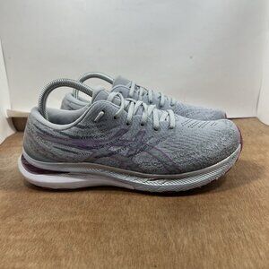 Asics Gel-Kayano 29 Gray Purple Running Athletic Sneakers Womens Size 9 Wide